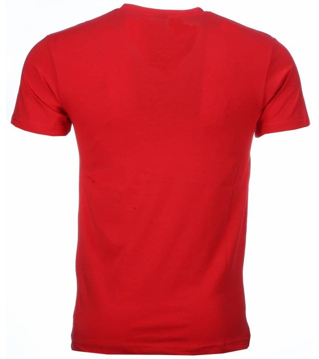 Mascherano T Shirt Herren - Muhammad Ali Print - Rot