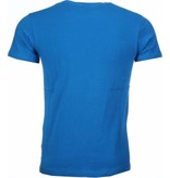 Mascherano T Shirt Herren- Anonymous Disobey Print - Blau