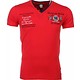 Italienische T Shirt Herren - Stickerei Polo Players - Rot