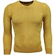 Casual Pullover- Exclusive Blanco V-Hals - Gelb