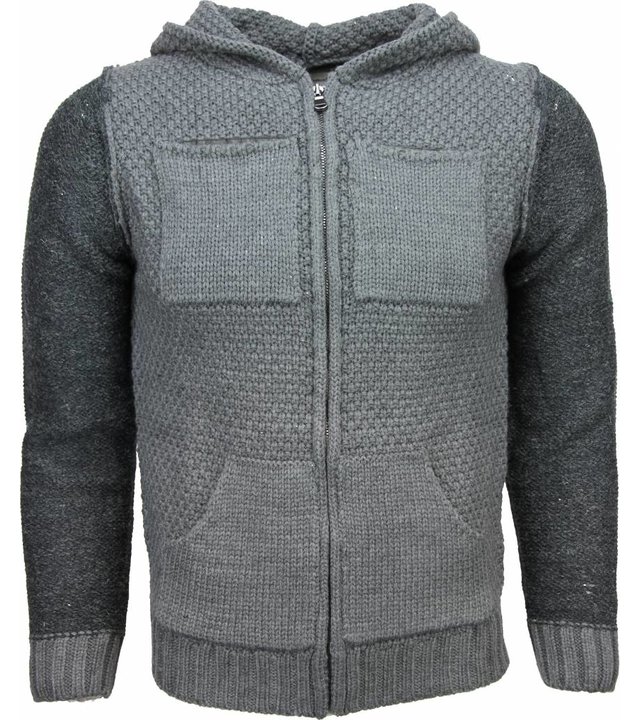 Enos Sweatjacke - Herren-pullover - Wolle - Grün