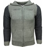 Enos Sweatjacke - Herren-pullover - Wolle - Grün