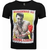 Mascherano T Shirt Herren - Muhammad Ali Siegel Print - Schwarz Mascherano T Shirt Herren - Muhammad Ali Siegel Print - Schwarz