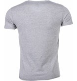 Mascherano T Shirt Herren - Muhammad Ali Glänzend Print - Grau