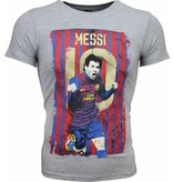 Mascherano T Shirt Herren - Messi 10 Print - Grau