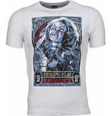 Mascherano T Shirt Herren - Chucky Poster Print - Weiß