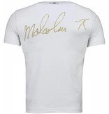 Local Fanatic Malcolm X - T Shirt Herren - Weiß