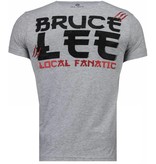 Local Fanatic Bruce Lee Hunter - T Shirt Herren - Grau