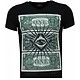 One Dollar Eye - T Shirt Herren - Schwarz