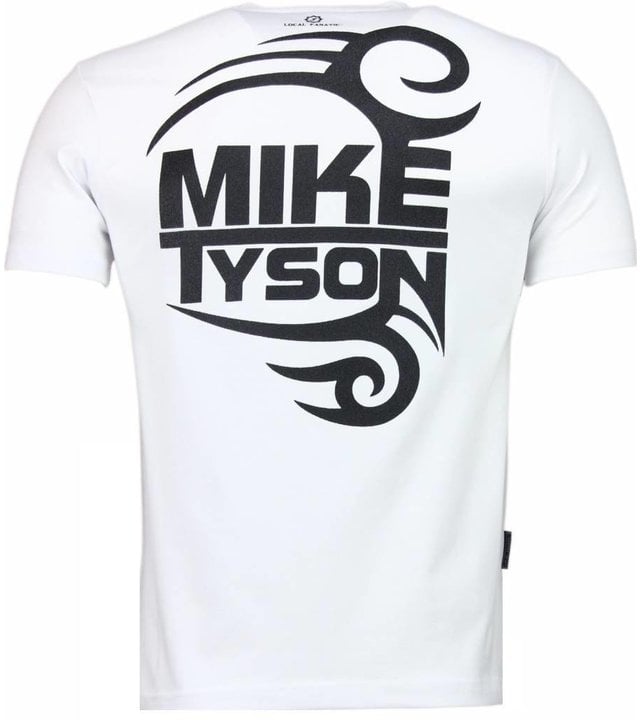 Local Fanatic Mike Tyson Tribal - T Shirt Herren - Weiß