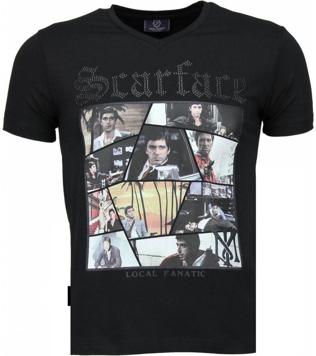 Local Fanatic Scarface TM - T Shirt Herren - Schwarz