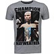 Mayweather - Strass T Shirt Herren - Grau