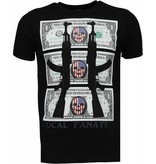 Local Fanatic AK-47 Dollar - Strass T Shirt Herren - Schwarz