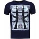 AK-47 Dollar - Strass T Shirt Herren - Marine Blau