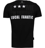 Local Fanatic Kim Kardashian - Strass T Shirt Herren - Schwarz