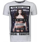 Local Fanatic Kim Kardashian - strass T Shirt Herren - Weiß