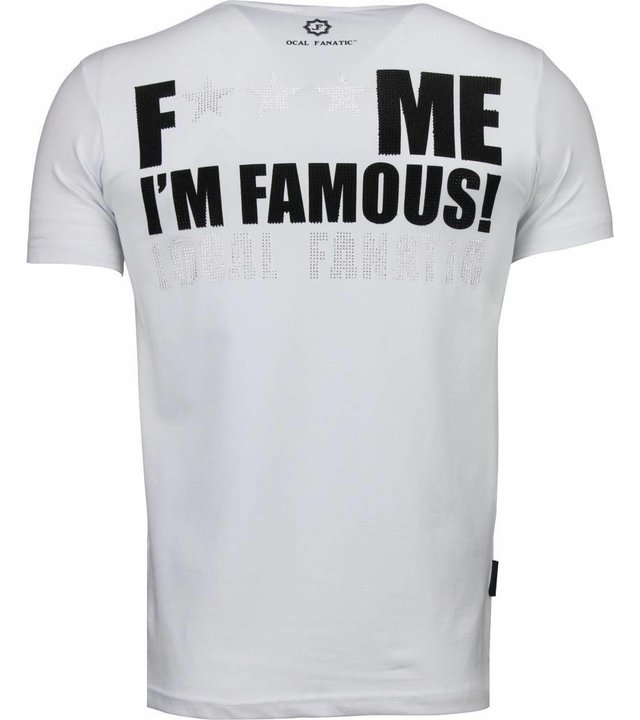 Local Fanatic Kim Kardashian - strass T Shirt Herren - Weiß