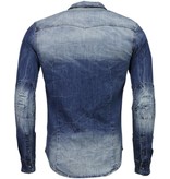 Enos Jeanshemd Herren - Slim Fit - Basic Denim - Blau