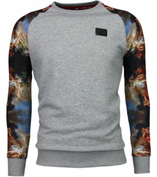 Local Fanatic Mythologie Arm Motiv - Sweatshirt - Grau