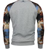 Local Fanatic Mythologie Arm Motiv - Sweatshirt - Grau