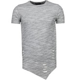 Tony Brend Long Fit - T Shirt Herren - Grau