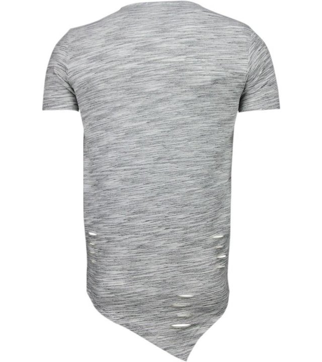 Tony Brend Long Fit - T Shirt Herren - Grau