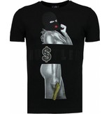 Local Fanatic Hustler - Strass T Shirt Herren - Schwarz Local Fanatic Hustler - Strass T Shirt Herren - Schwarz
