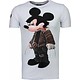 Bad Mouse - Strass T Shirt Herren - Weiß
