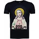 Jezus - Strass T Shirt Herren - Marine Blau