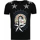 Holy Mary - Strass T Shirt Herren - Schwarz