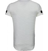 John H Zipped Chest - T Shirt Herren - Weiß