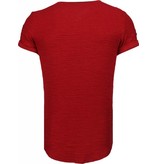 John H Military Patches No.5 - T shirt Herren - Bordeaux