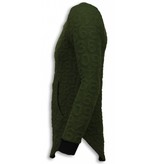John H 3D Numbered Pocket - Long Fit Sweatshirt - Grün John H 3D Numbered Pocket - Long Fit Sweatshirt - Grün