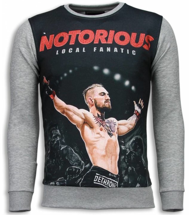 Local Fanatic Notorious - Sweatshirt - Grau