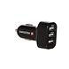 Swissten Autolader met 3 USB Poorten - 5.2A - Zwart Swissten Autolader met 3 USB Poorten - 5.2A - Zwart