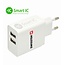 Swissten USB oplader met 2 USB Poorten - 3.1A - Wit