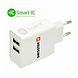 Swissten Thuislader Smart IC met 2 USB Poorten 3,1A Wit Swissten Thuislader Smart IC met 2 USB Poorten 3,1A Wit