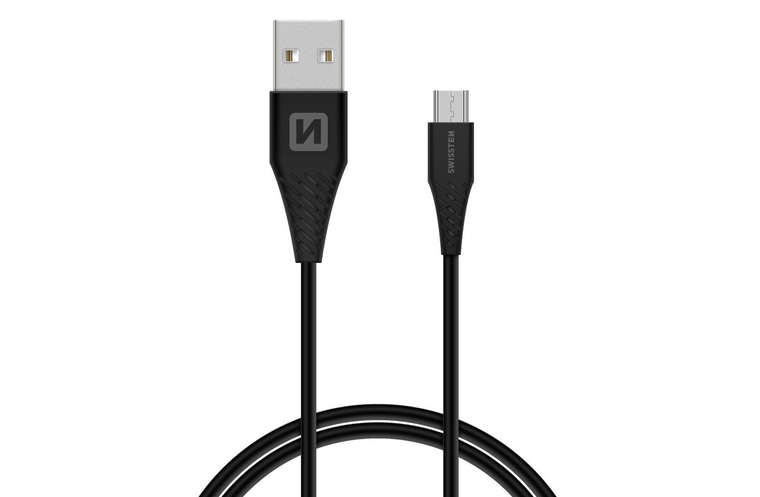 Swissten Micro USB naar USB Kabel 1,5 Meter Zwart
