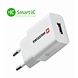 Swissten Thuislader Smart IC USB 2,1A Wit Swissten Thuislader Smart IC USB 2,1A Wit