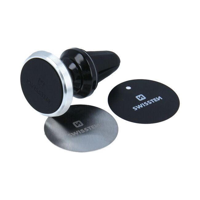Swissten Telefoonhouder Auto Magneet Ventilatierooster AV-M9 Zilver
