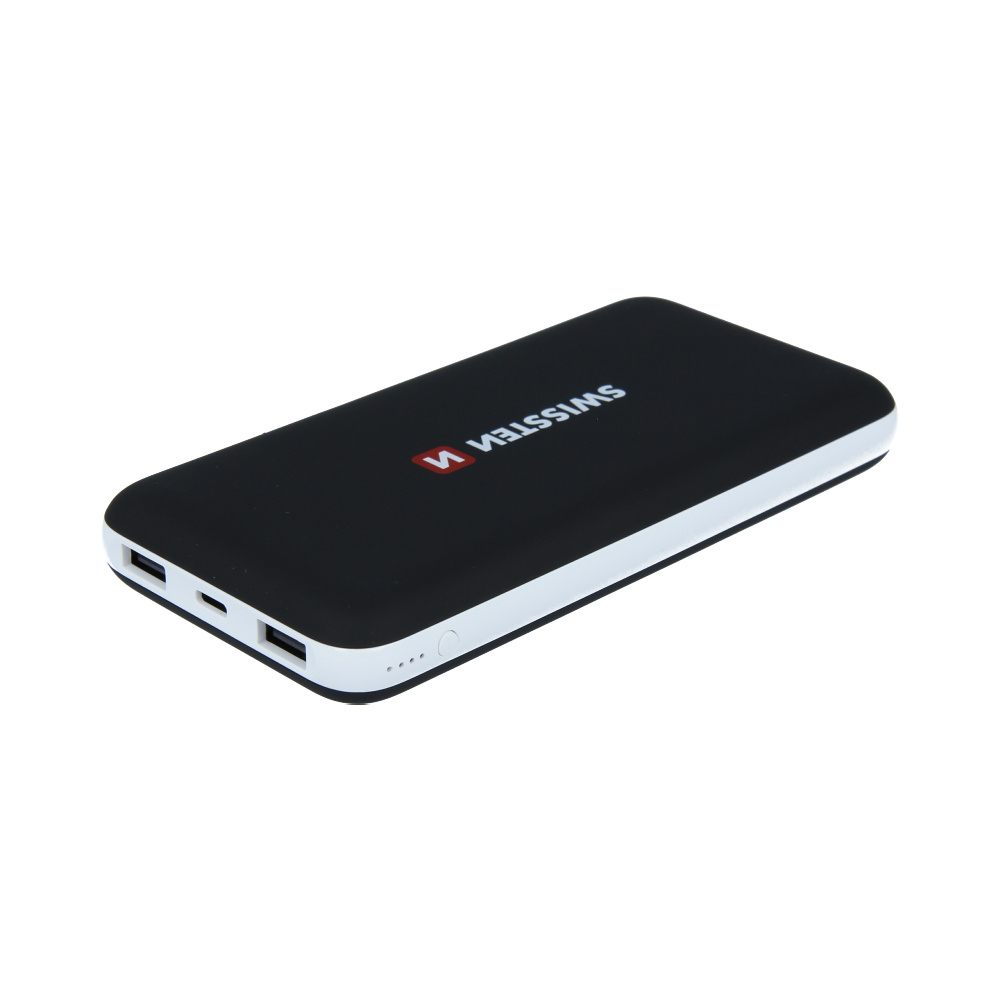 Swissten Black Core Slim Powerbank 15.000 mAh USB-C Input