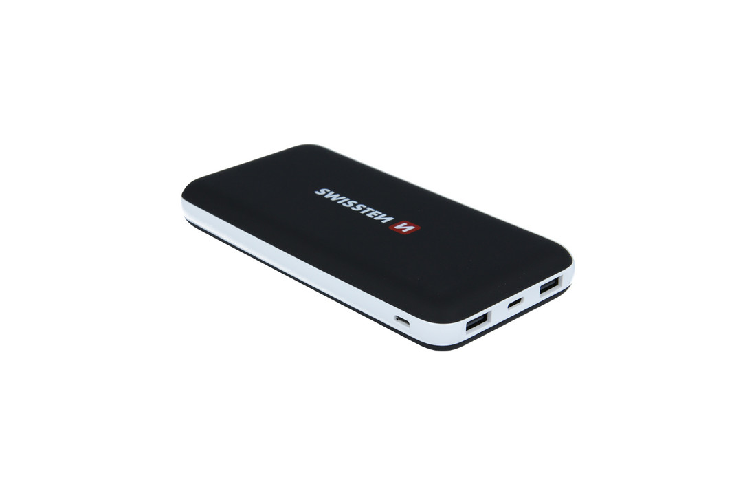 Swissten Black Core Slim Powerbank 15.000 mAh USB-C Input
