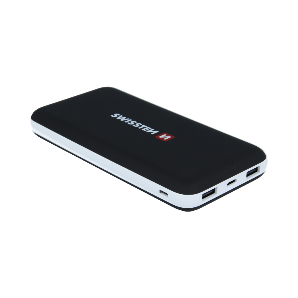 Swissten Black Core Slim Powerbank 15.000 mAh USB-C Input