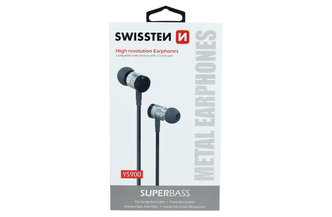 Swissten Headset Superbass YS900 Zwart