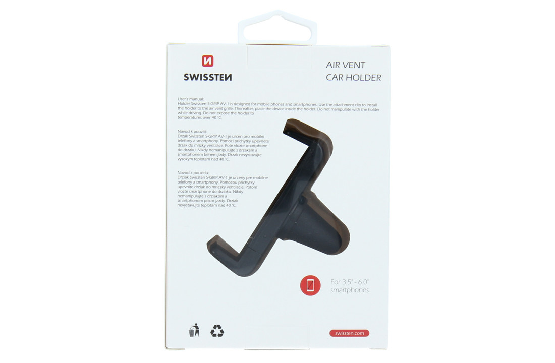 Swissten Telefoonhouder Auto Ventilatierooster S-Grip AV-1