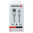 Swissten Lightning naar USB Kabel 1.2 Meter Zilver