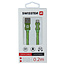 Swissten Lightning naar USB Kabel 0.2 Meter Groen
