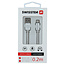 Swissten Lightning naar USB Kabel 0.2 Meter Zilver