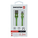 Swissten USB-C naar USB-A Kabel 0.2M Groen Swissten USB-C naar USB-A Kabel 0.2M Groen