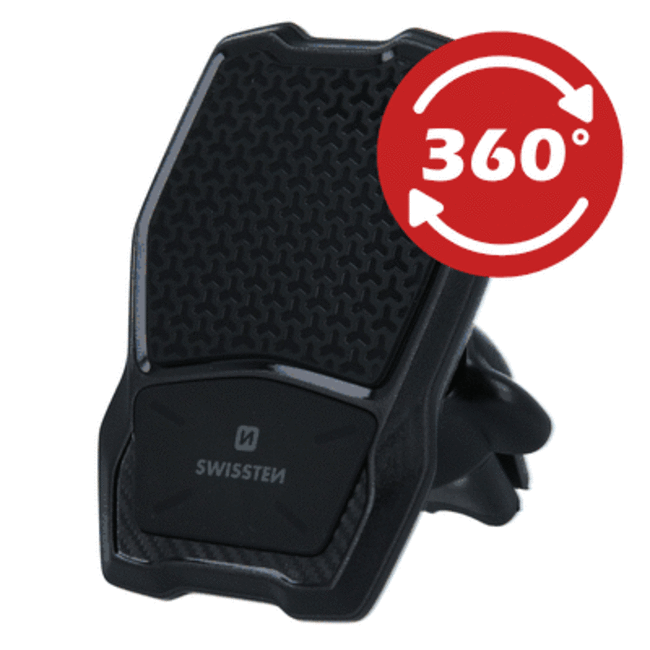 Swissten Telefoonhouder Ventilatierooster Auto Magneet met Draadloos Opladen WM1-AV3